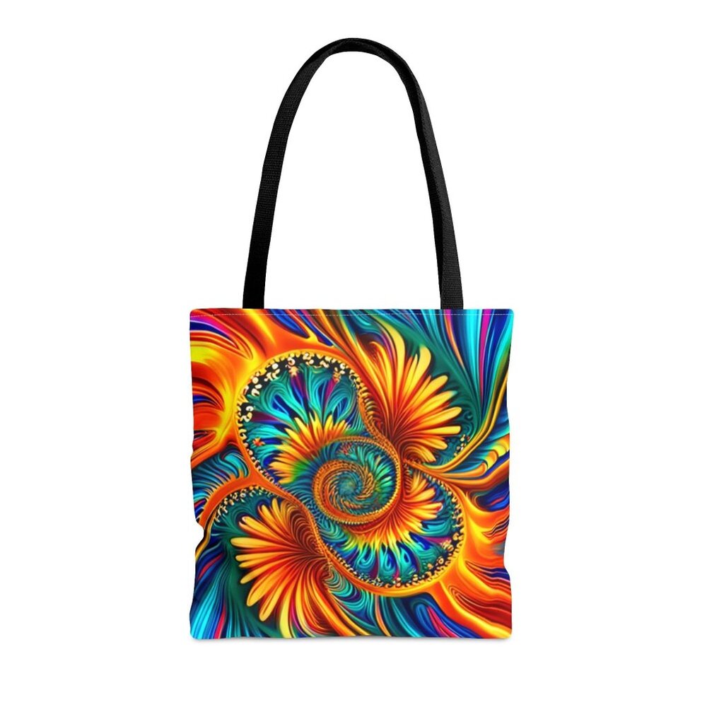 Re-growth Tye Dye Swirls and Ripples Tote Bag AI Medium 100% Polyester #10